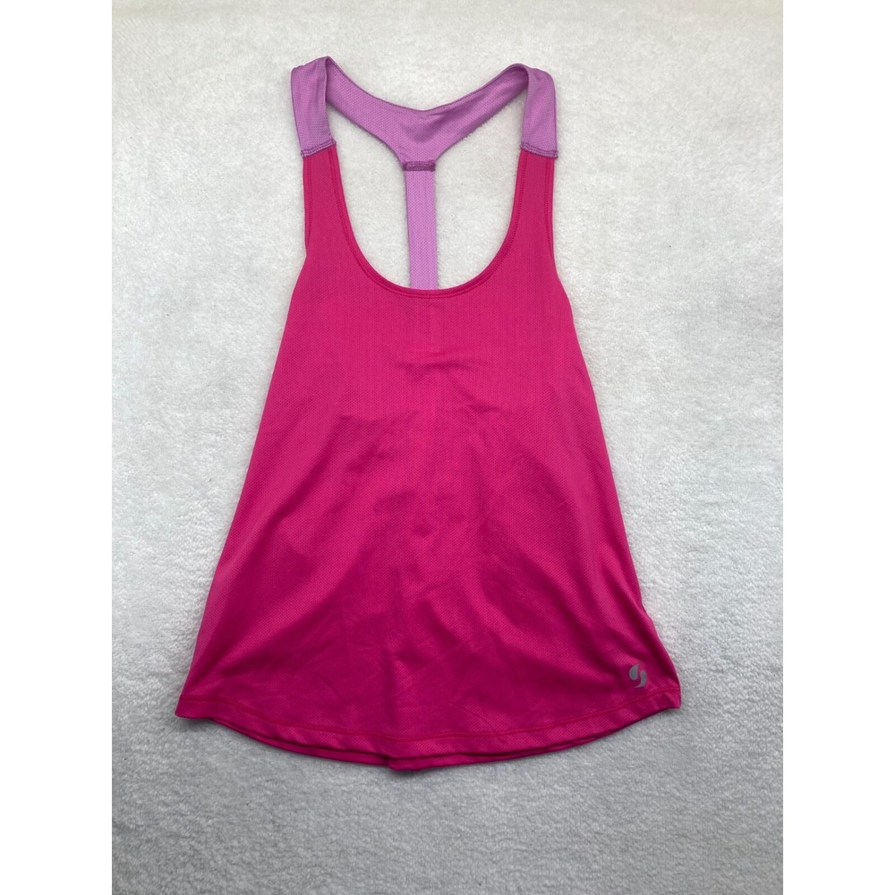 Soffe‎ Girls Junior Camp Tank Shirt Size XS Pink Beach Summer Casual